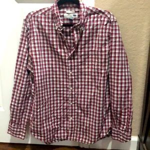 Old Navy Red Plaid Button Down